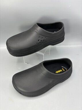 TredSafe Clogs Unisex M6/W8 Black Rubber Oil Slip Resistant Casual Round Toe